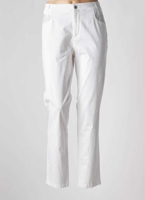 Pantalon slim alb EVA KAYAN femeie