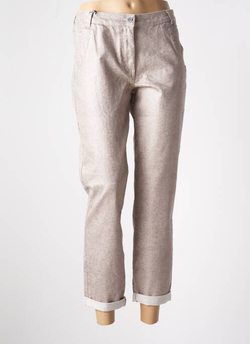 Pantalon slim bej EVA KAYAN femeie