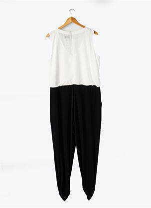 Salopetă-pantalon țesătură crep fără mâneci negru VERA MONT femeie