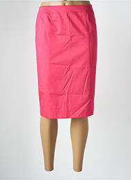 Fustă midi talie cu cleme roz BASLER femme