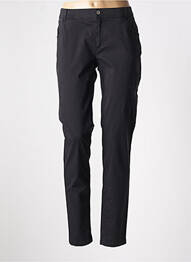 Pantalon slim țesătură poplin mărime normală negru AKELA KEY femeie
