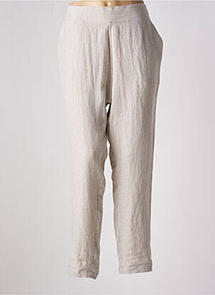 Pantalon drept bej NUOVO BORGO femeie
