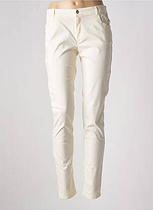 Pantalon slim bej AKELA KEY femeie