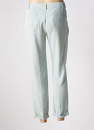 Pantalon 7/8 talie cu cleme mărime normală verde SEE U SOON femeie