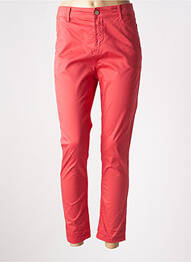 Pantalon 7/8 talie înaltă talie înaltă roșu MANILA GRACE femme