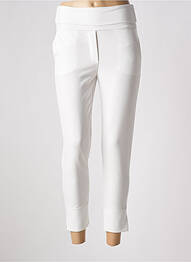 Pantalon 7/8 talie înaltă talie înaltă alb MANILA GRACE femme