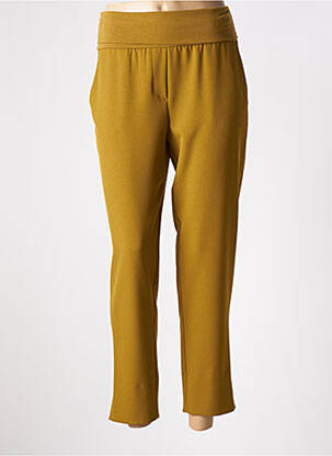 Pantalon 7/8 talie înaltă talie înaltă verde MANILA GRACE femeie