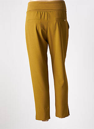 Pantalon 7/8 talie înaltă talie înaltă verde MANILA GRACE femeie