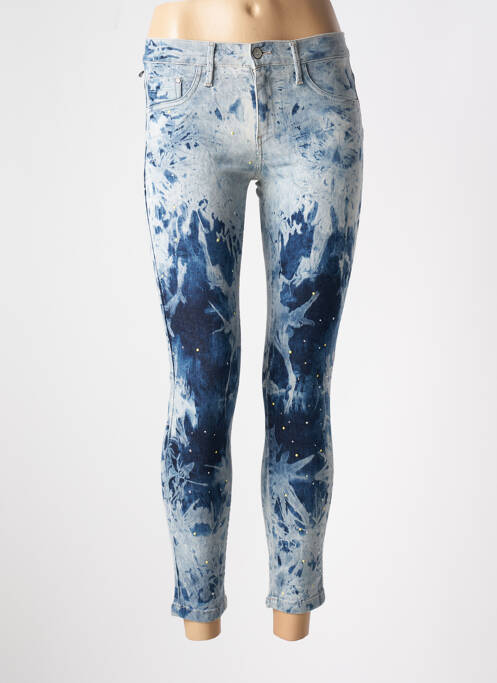 Blugi skinny albastru DESGASTE femeie