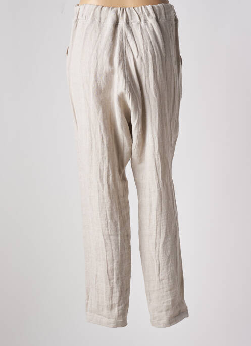 Pantalon drept bej NUOVO BORGO femeie