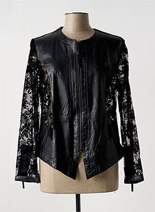 Geacă din piele negru AKHESA femeie
