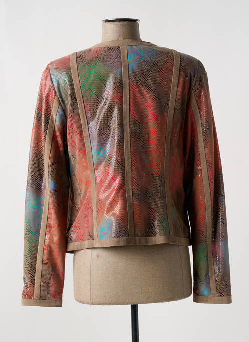 Geacă din piele bej AKHESA femeie