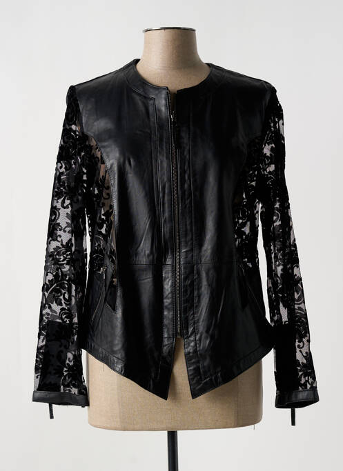 Geacă din piele negru AKHESA femeie