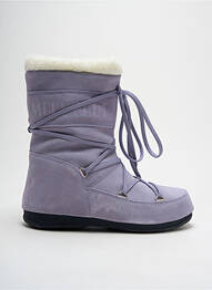 Botine/ghete umplută toc plat până la 3 cm violet MOON BOOT femeie