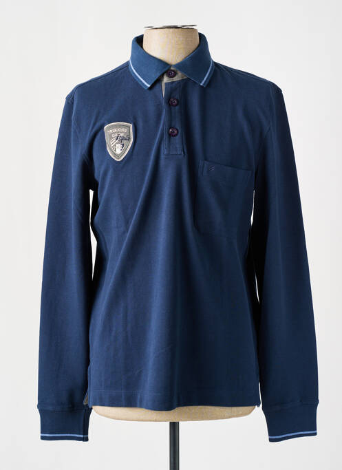 Polo albastru HECHTER STUDIO bărbat