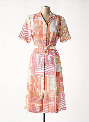 Rochie midi portocaliu GEVANA femeie