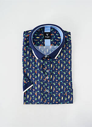 Cămașă cu mâneci scurte albastru BEGGA bărbat