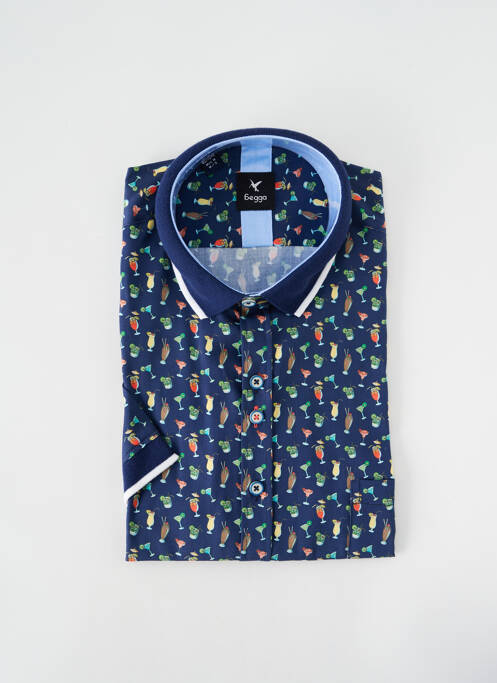 Cămașă cu mâneci scurte albastru BEGGA bărbat