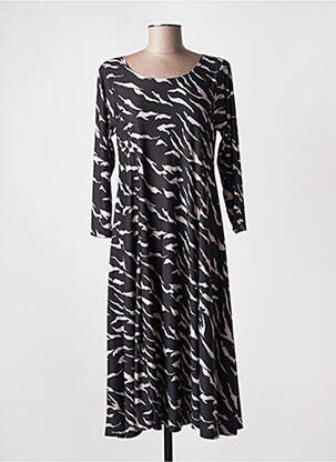 Rochie midi mâneci lungi mâneci lungi negru OLIVER JUNG femeie
