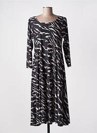 Rochie midi mâneci lungi mâneci lungi negru OLIVER JUNG femme