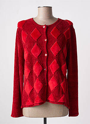 Vestă cu mâneci lungi roșu FINETTE femeie