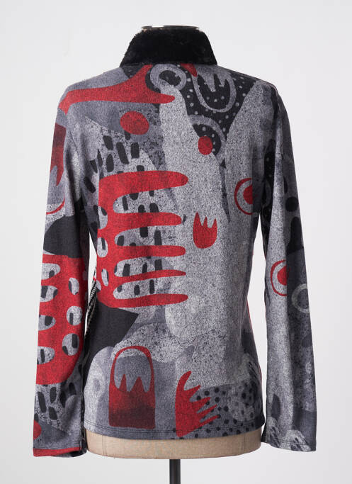 Vestă cu mâneci lungi gri KALISSON femeie