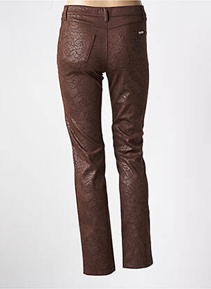 Pantalon slim elasticitate mărime normală maro WALTRON femeie