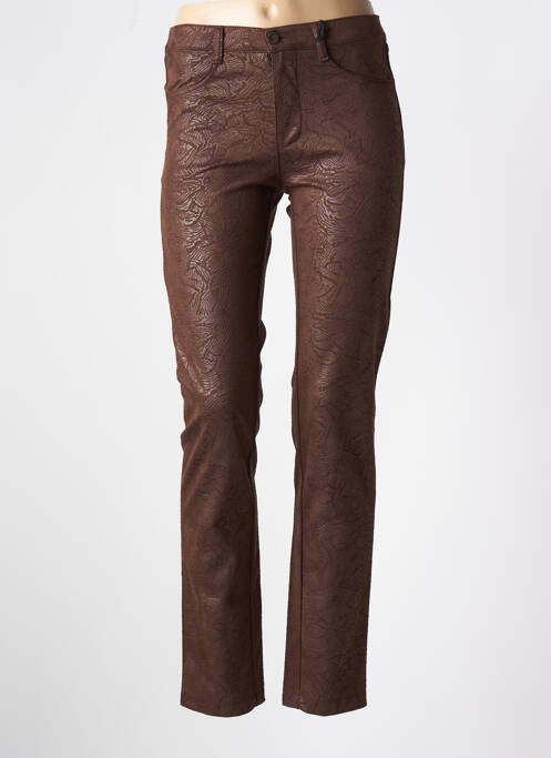 Pantalon slim maro WALTRON femeie