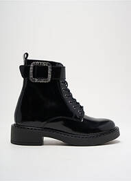 Botine/ghete material neted toc de 4 la 6 cm negru REGARD femme