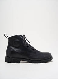 Botine/ghete umplută toc mic negru BLACKSTONE homme