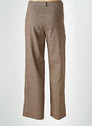 Pantalon drept țesătură crep talie înaltă bej GRACE & MILA femeie
