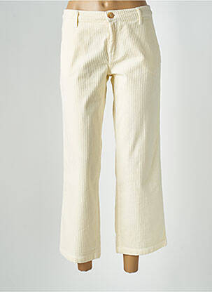 Pantalon 7/8 elasticitate mărime normală bej HAPPY femeie