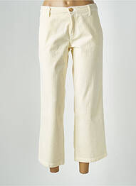 Pantalon 7/8 elasticitate mărime normală bej HAPPY femeie
