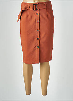 Fustă midi portocaliu GRACE & MILA femeie