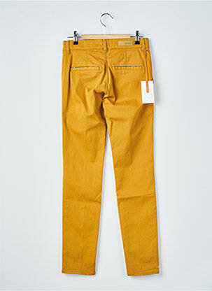 Pantalon chino talie joasă talie joasă galben HAPPY femeie