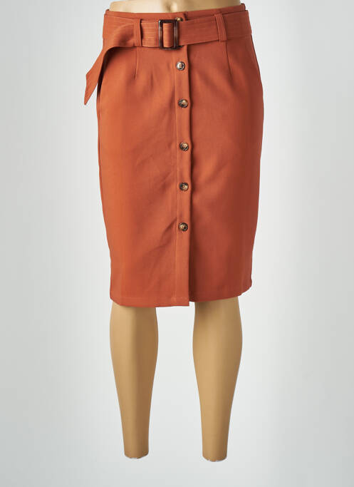 Fustă midi portocaliu GRACE & MILA femeie