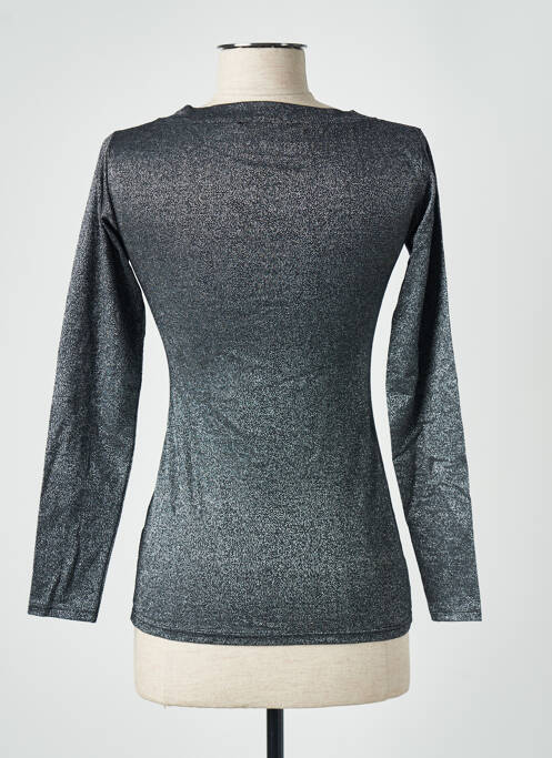 Top elasticitate mâneci lungi argintiu TEENFLO femme