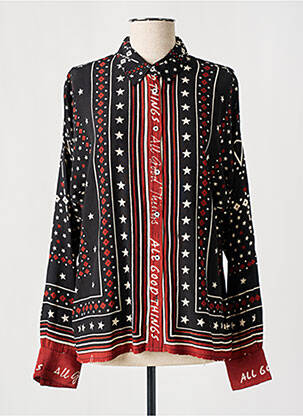 Cămașă țesătură crep mâneci lungi negru MKT STUDIO femeie