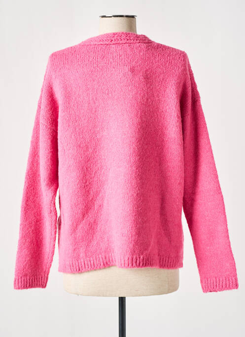 Vestă cu mâneci lungi roz YERSE femeie