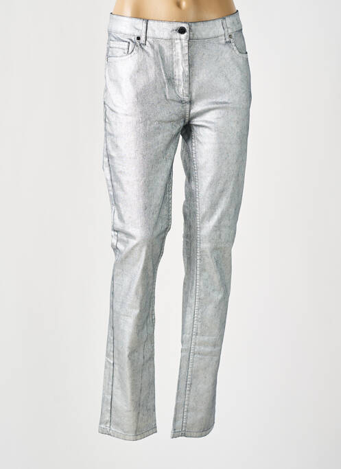 Pantalon slim argintiu LAUREN VIDAL femeie
