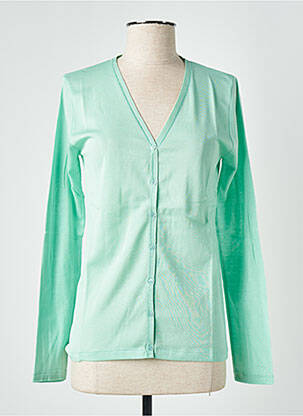 Vestă cu mâneci lungi verde STEFAN GREEN femeie