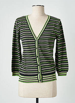 Vestă cu mâneci lungi verde STEFAN GREEN femeie