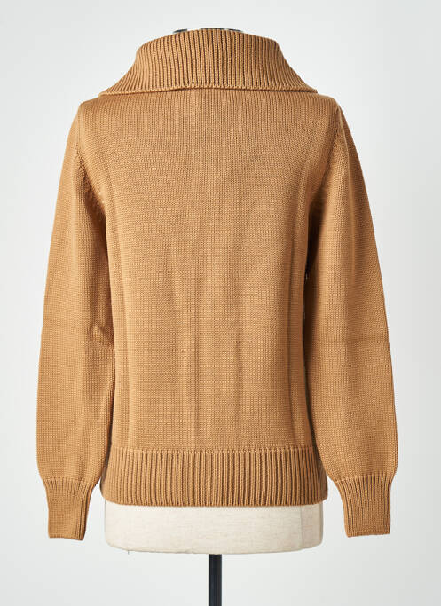 Vestă cu mâneci lungi maro STEFAN GREEN femeie