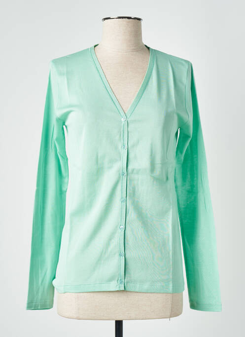 Vestă cu mâneci lungi verde STEFAN GREEN femeie