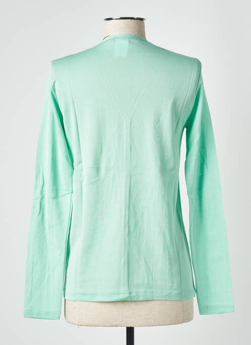 Vestă cu mâneci lungi verde STEFAN GREEN femeie