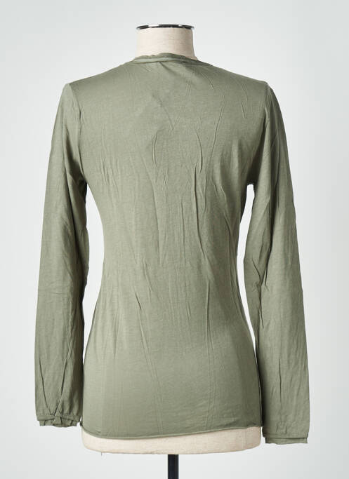 Vestă cu mâneci lungi verde STEFAN GREEN femeie