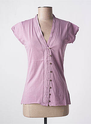 Vestă cu mâneci scurte violet STEFAN GREEN femeie