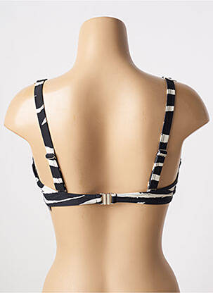 Sutien de costum de baie elasticitate sutien cupe întregi cu decolteu înalt negru SUN PROJECT femeie