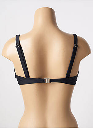 Sutien de costum de baie elasticitate sutien cupe întregi cu decolteu înalt negru SUN PROJECT femeie