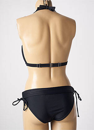 Costum de baie din două piese elasticitate sutien cu susținere înaltă și burete detașabil negru SUN PROJECT femeie